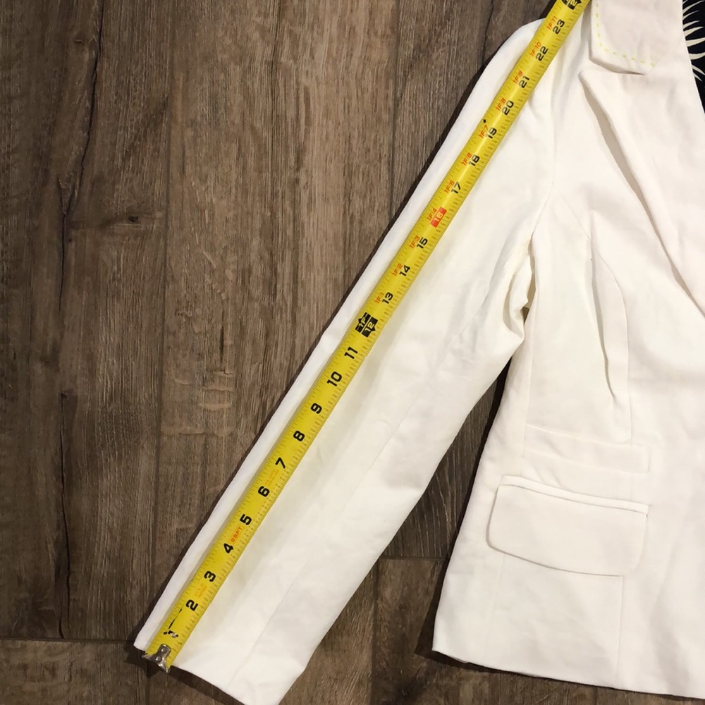 MILLY White Blazer Jacket w/Stretch - Picture 10 of 10